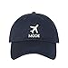 The Hat Connection - Airplane Mode Unisex Baseball Hat, Travel Lover Hats, Travel Hat (Navy)