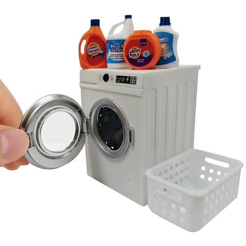 Cyraft 1:12 Scale Miniature Electric Washer and Dryer Set, Realistic