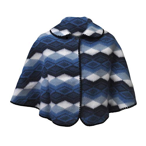 TOUTACOO, Capa Corta de Mujer tipo Poncho Fantaisie Bleue Cover