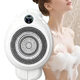 【Brosse de douche électrique pour le dos 】Fixation murale avec rotation automatique à 360 degrés pour un nettoyage du dos sans effort. Le rail coulissant innovant permet un réglage en hauteur de 7 cm pour un positionnement personnalisé. Plus besoin de lutter pour atteindre les zones difficiles d'accès : ce système intelligent s'en charge.