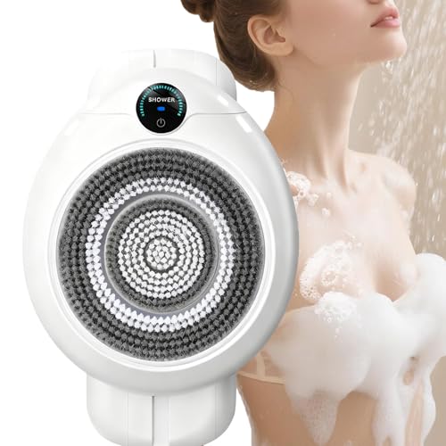 Brosse exfoliante murale électrique pour un massage du dos sous la douche