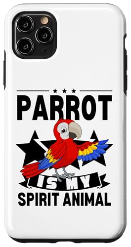 Parrot Is My Spirit �A�j�}�� �J���C�C���� �ʔ��� �I�E�� �X�}�z�P�[�X iPhone 11 Pro Max �p