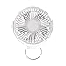 HIZLJJ 7,8 -calowy przenośny wentylator sufitowy z światłem otoczenia - 4 ustawienia prędkości cichy wentylator, USB Naładowane, wyjmowane i pranie (Color : White)