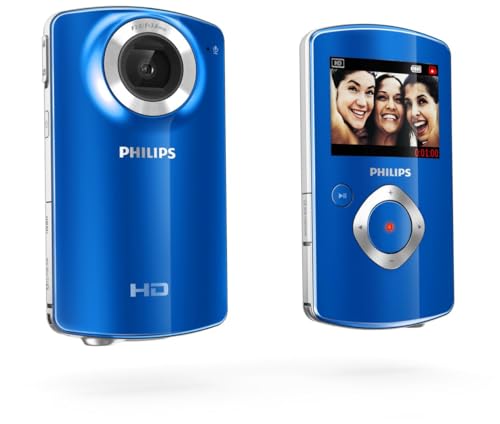 Philips Videocámara HD CAM100BU/00   videocámaras (1.1 MP, CMOS, 25.4/4 mm (1/10.2 cm), 2X, 2X, Tarjeta de Memoria)
