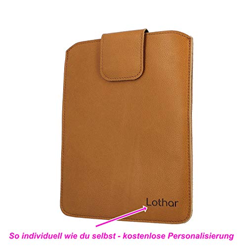 Funda para tablet con soporte para bolígrafo personalizable de piel beige 4