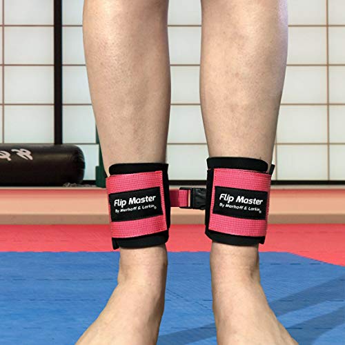 Flip Master Ankle Straps Tumbling Trainer | Gymnastics & Cheerleading Equipment For Back Flip/Tuck & Handspring Form | Adjustable Bands For Girls, Boys & Adults | For Cheer, Dance & Gymnastic Practice #TOP4