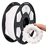 YOYI 3D Flexible TPU Filament 0.8KG 1.75mm Flexible TPU 3D Printer Filament, Diameter Tolerance +/- 0.03 mm, 0.8 KG Spool, 1.75 mm (White)
