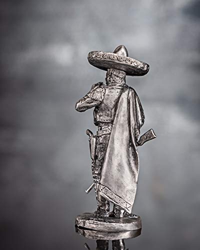 Ronin Miniatures - Mexican With Sombrero With A Rifle - Tin Metal Collection Cowboy Toy - Size 1/32 Scale - 54Mm Action Figures - Home Collectible Figurines #Us-11 #TOP2