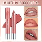 Dusty Mauve Pink Cream Lipstick Lip Crayon, Hydrating Lipstick for Women, Smooth Natural Color Tinted Lip Balm & Lip Crayon Liner in One, Buildable Color with Soft Finish, 04 - Image 5