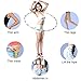 DASINKO LED Hula Hoop Dance Exercise Light Up Hoola Hoop for Kids Adults Teens Fitness Weight Loss 28 Color Strobing Changing Multiple Led Glow Lights Hula Hoops(Battery is not Included)