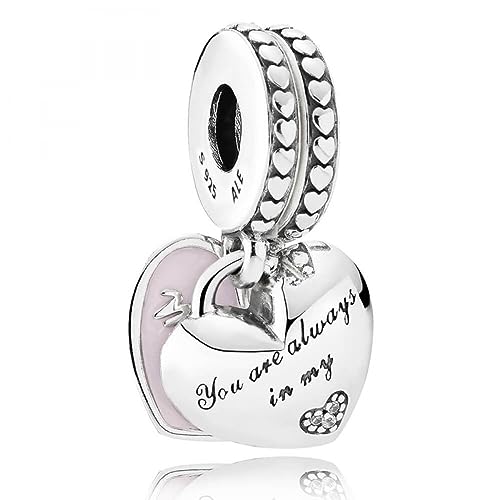 Pandora Jewelry Mother and Daughter Hearts Dangle Cubic Zirconia Charm in Sterling Silver4