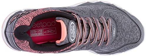 Tênis Flit, Olympikus, Feminino, Chumbo/Coral, 36