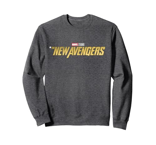 Marvel Studios Thunderbolts "The New Avengers" Logo Spoiler Sweatshirt, Adult Unisex, Dark Heather Grey, Large