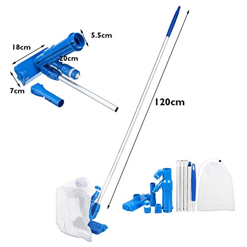 Aspirador de pó portátil portátil para piscinas acima do solo - ideal para piscinas acima do chão, f