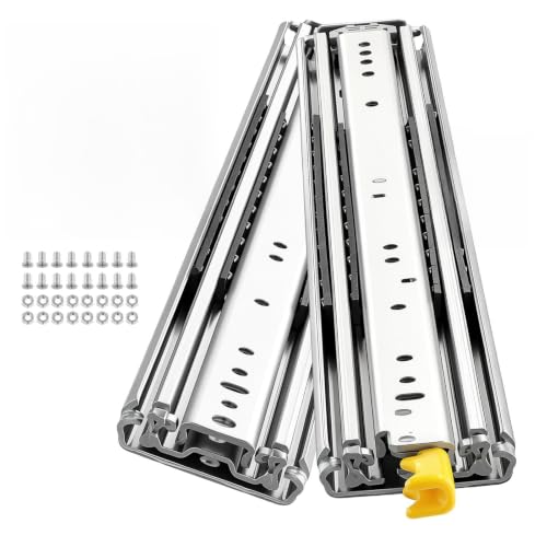 VEVOR Heavy Duty Drawer Slides, 26 inch 500 lbs with Lock Side Mount Rails by VEVOR - Used condition - US$43.45