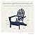 POLYWOOD AD5030NV Classic Folding Adirondack Chair, Navy