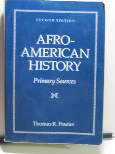 Afro-American History: Primary Sources