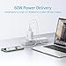 USB C Charger, YEMO Type-C Travel Wall Charger with Power Delivery Total 78W 2-Port, USB C 60W & QC 3.0 18W Power Adapter for MacBook Pro/Air iPad Pro & Mini, Pixel, iPhone 11/Pro/Max, Galaxy and More