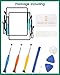 for iPad Pro 12.9 3rd Touch Screen Replacement for iPad Pro 12.9 2018 Digitizer Sensor A2014 Touch Digitizer Panel Glass Compatible with A1895 A1876 Repair Parts Kits(No LCD)