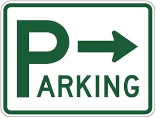 STOPSignsAndMore - Big P Parking Lot Signs with Right Arrow - 24x18 - Reflective | Rust Free Aluminum