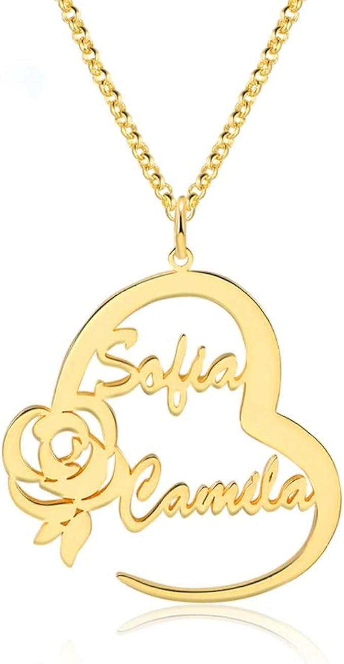 YAFEINI Personalized Name Necklace 