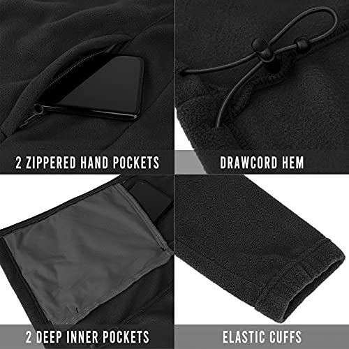 33,000Ft Women's Zip Up Fleece Jacket, Long Sleeve Warm Soft Polar Lightweight Coat With Pockets For Winter #TOP3