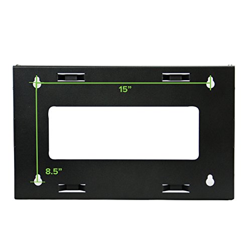Image of NavePoint 6U Patch Panel Bracket Wall Mount Patch Panel Rack for 19 inch Networking Equipment - Expandable Mounting Depth 9.5 inch to 15.5 inch 4U IT Rack 40lbs Weight Capacity Pre-Assembled