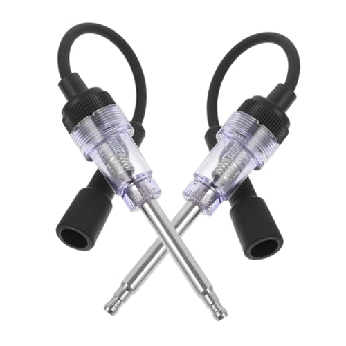 OSOLADY 2pcs Car Ignition Tester Spark Plug Tester Tool Automobile Spark Plug Tester Vehicle Spark Plug Tester Straight Boot Tester Light Plug Engine Ignition Tester Black Iron