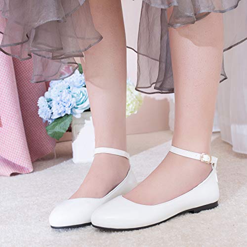 Gicoiz Footwear Womens Round Toe Patent Ballet Flats4