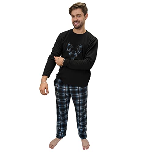 Pyjama d'hiver en polaire fini les nuits froides ensemble chaud homme