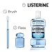Listerine Ultraclean Alcohol-Free Tartar Control Mouthwash, Oral Rinse Fights Stain Build Up to Help Keep Naturally White Teeth, Less Intense Arctic Mint Flavor, 1L