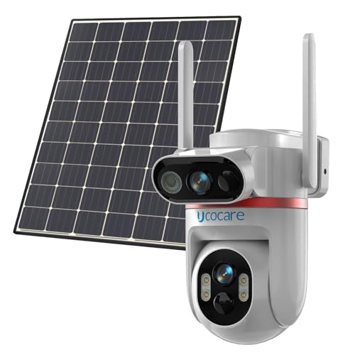 【新進化超高画素デュアルカメラ】4G LTE 防犯カメラ 屋外 ソーラー UCOCARE 防犯カメラ