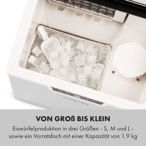 Klarstein Eiswürfelmaschine Klein 3L für 20 kg Eis pro Tag