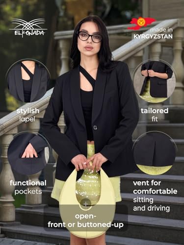 Womens Long Blazers for Work Slim Fit Jackets Casual Tailored Blazer for Women Business Office Lightweight Jacket2