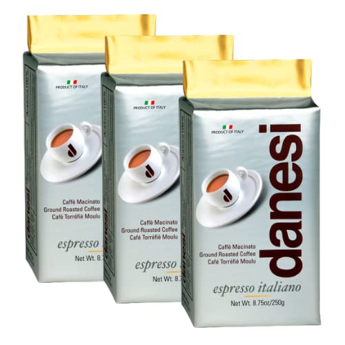 Danesi Caffe Italian Espresso Ground Coffee Medium Roast - Classic (8.75Oz, 1Pack) And Gold (8.75Oz, 3 Pack) #TOP2
