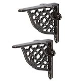 Forgé de fer avec une finition crue rustique, ce support peut être facilement apposé sur toutes sortes de surfaces d'étagère et de stockage, vous permettant de présenter des cadres d'image, des plantes en pot, des ustensiles de cuisine, des outils et plus de style.