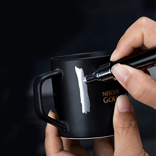 Zeyar Liquid Chrome Marker Paint Marker, Diy Silver Mirror Pen For Any Surface, High-Gloss Mirrored Display Effects, Dual Tips: Extra Fine And Medium Point (0.7Mm & 2Mm Sized Tips) (1) #TOP4