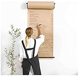 Durable y resistente: el lindo y resistente dispensador de papel Kraft se construye con un marco de acero para un uso continuo y de larga duracin. Incluyendo el cortador de barras para desgarrar fcilmente el papel.