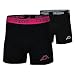 Produktbild Kappa 4X Logo Boxer Short Herren Boxershorts 4 Stück Schwarz/Fuchsia, Grösse:S