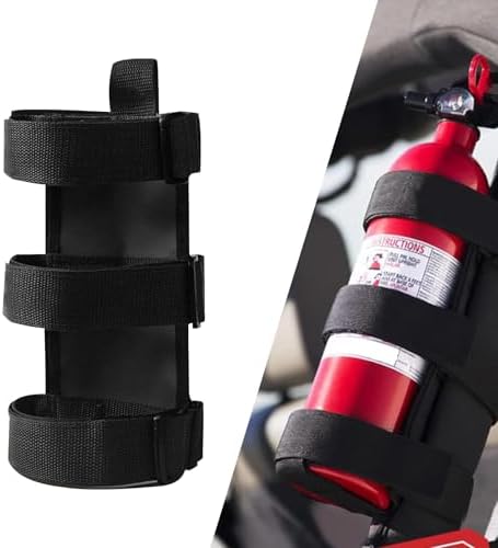 Car Roll Bar Fire Extinguisher Mount Holder, Adjustable Fire Exti...