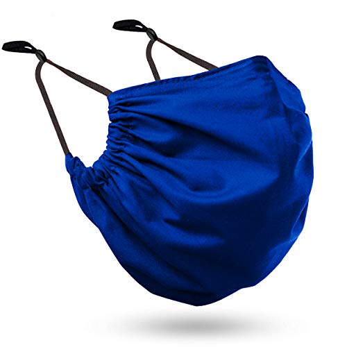 MASHELE Blue Size XL Fashion Face and Beard Reusable Cloth Covering for Bearded Men (Blue)