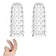 Fingerhüllen 2-Er Set,Fingervibrator,Fingerüberzieher,Sexfinger Ticklers Fingerspitze Hülle,Vorspiel Finger Penis Sleeve,Sex Spielzeug Für Die Paare,Sexspielzeug,Fur Die Männer Frau Paare Extrem Sex