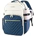 VANKEAN 17.3 Zoll Laptop-Rucksack für Damen und Herren,Beige-Haze-Blau