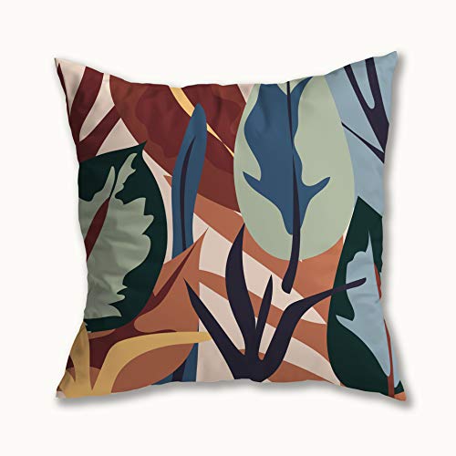 Kit 4 Capas de Almofada Veludo Floral Abstrato