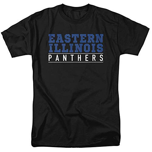 Eastern Illinois University Between The Lines Unisex T Shirt, Black, Medium