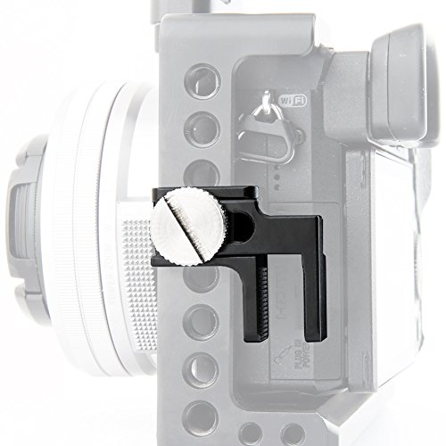 Image of NICEYRIG HDMI Cable Lock Clamp Compatible with Sony A6400 A6500 A6300 A6000 DSLR Cage - 070