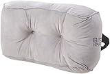 Big Hippo Coussin Lombaire Oreiller de Soutien du Dos, Coussin pour Voiture Siège Chaise de Bureau Fauteuil Roulant Maison - Gris