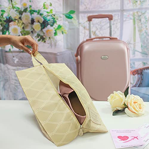 Bolsa Porta Sapato Estampa Lisa Jacki Design Creme