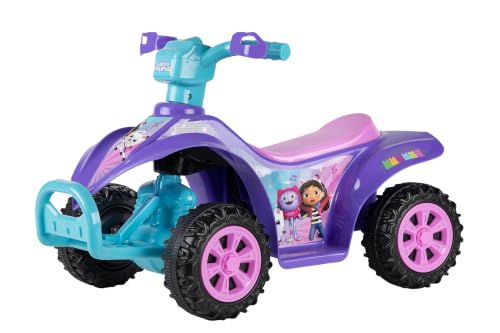 Image of Gabby's Dollhouse - 6V Kids Ride-On ATV with LED Headlights and Battery