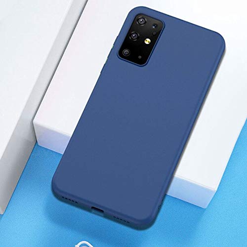Capa Silicone Macio Colorido Azul Galaxy A51 + Película 3D Vidro 100% + Película de Câmera Lente
